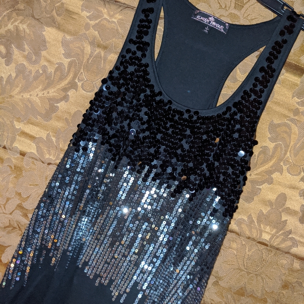 Almost Famous Sequined Tank Top